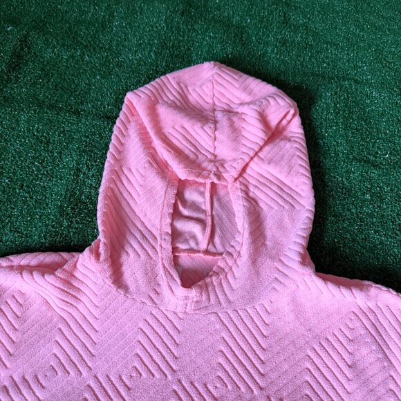 Xersion Ultra Soft Geometric Textured Pink Scuba Hoodie Sweatshirt Youth Size XL - Picture 5 of 11